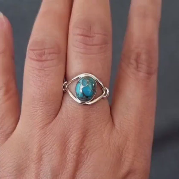 Small turquoise store ring